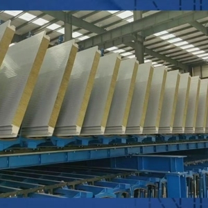 Ligne de production de panneaux sandwich continus en laine de roche, EPS, mousse de <span class=keywords><strong>polystyrène</strong></span>, matériau de construction personnalisé, isolation pour chambre froide - Product Image 2