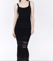 Robe maxi estivale pour femmes, sans manches, en tricot, imprimé léopard animal, col carré, dentelle, taille haute, bouton, tenue décontractée quotidienne