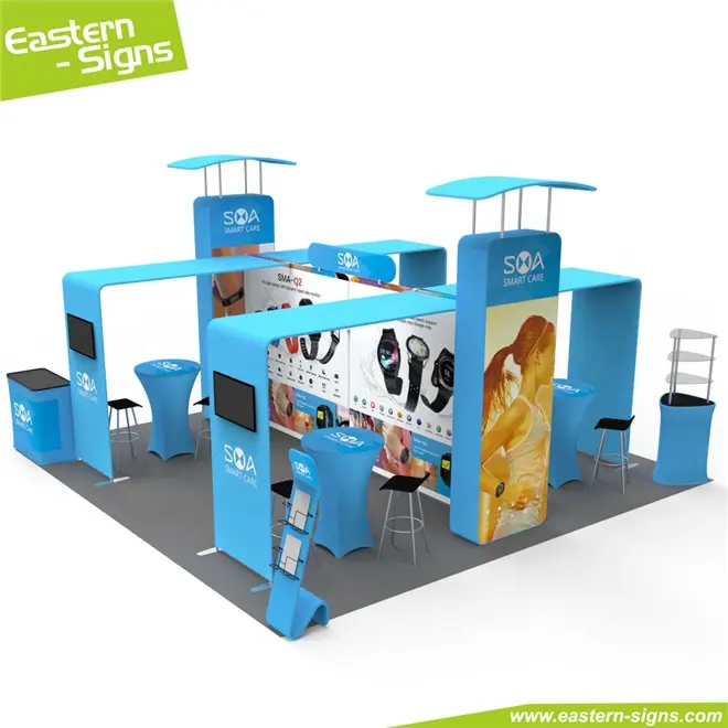 Portable Customized Aluminum Fabric 6x6 Trade Show Event China Exhibition Booth Design