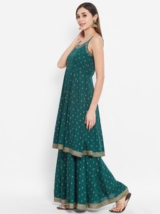Trajes de diseño exclusivo Palazzo Sahara con trabajo de bordado Conjuntos de ropa de fiesta India pakistaní Kurti disponibles a precios asequibles - Product Image 3