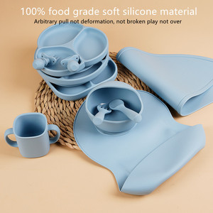 <span class=keywords><strong>Lot</strong></span> d'usine, <span class=keywords><strong>vaisselle</strong></span> en silicone personnalisée pour bébés et enfants, sans BPA, 100% de qualité alimentaire, <span class=keywords><strong>vaisselle</strong></span> en silicone, assiette pour enfants - Product Image 4