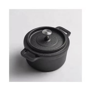 Casserole <span class=keywords><strong>en</strong></span> <span class=keywords><strong>fonte</strong></span> miniature pré-assaisonnée de 10 cm, fournie directement par l'usine - Product Image 3