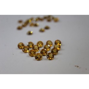 Pierre précieuse naturelle en citrine de 5 mm, 0,436 ct, couleur dorée, taille ronde brillante, pour bijoux - Product Image 3