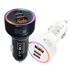 Chargeur de voiture magnétique haute vitesse 3 ports PD & QC3.0, adaptateur de chargeur de voiture rapide, station de charge magnétique pour ordinateur portable et téléphone portable - Product Image 1