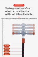 Trottinette pour enfants de 5 à 15 ans, acier haute teneur en carbone, plateforme large, poignée antidérapante, roues solides amortissantes, charge maximale 100 kg