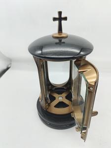 Granit funéraire pierre tombale pierre tombale accessoires aluminium Bronze tombe commémorative lanternes commémoratives - Product Image 5