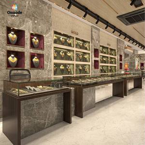Premium Custom Luxury Jewelry Store Design with <b>LED</b> <b>Lighting</b> and Eco-Friendly Glass Cabinets for Boutique Interior Solutions - Product Image 1