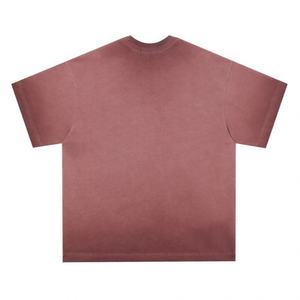 Camiseta de cuello redondo de peso pesado, camiseta gráfica, camisetas de lavado de algodón para hombres - Product Image 5