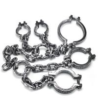 Accessoires géants d'Halloween décoration de maison hantée manilles de poignet de prison en plastique menottes