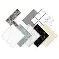 Autocollant de carrelage en marbre moderne 30x30cm, écologique, imperméable et résistant à la chaleur, auto-adhésif, pour usage domestique - Vente chaude