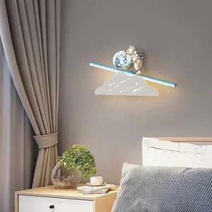 Lámparas de Pared LED Modernas con Diseño de Astronauta, para Sala de Estar, Cuarto de Niños, Dormitorio de Bebé, Mesita de Noche, Iluminación Interior - Product Image 3