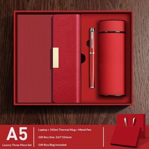 Promotional <b>Unique</b> Corporate Gift Set PU Leather Embossed Logo Printed Notebook Water Bottle Gift Box for Executives - Product Image 4