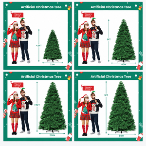Factory Wholesale High Quality PVC Flocked Artificial Pine Christmas <b>Tree</b> <b>LED</b> <b>Lights</b> Pre-Lit Standing 4.5FT-9FT Indoor Use - Product Image 5