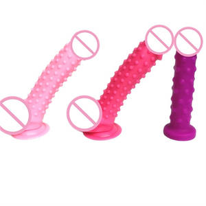 Dildo de Silicona con Puntos de Succión, Precio de Fábrica, Venta al por Mayor para Mujeres, Dildos para Mujeres, Masturbador Vaginal, Juguetes Sexuales para Adultos - Product Image 6
