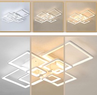 Plafonnier LED géométrique moderne, luminaire encastré, fabricant OEM ODM pour chambre à coucher, salon, éclairage intérieur