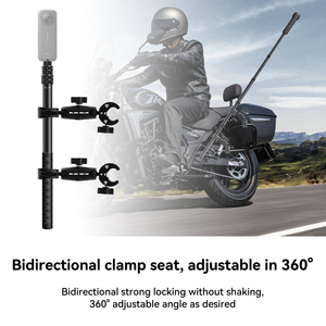 Soporte para Cámara de Aleación de Aluminio para Motocicleta/Bicicleta, para Insta360 X5 X4 X3, para GoPro Hero13/12/11, DJI <span class=keywords><strong>Osmo</strong></span> <span class=keywords><strong>5</strong></span> - Product Image 2