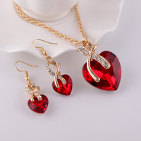 Parure de Bijoux Collier en Cristal et Pierres Précieuses Tendance, Ensemble pour Femme Décontractée, Mariée et Mariage