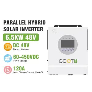 Système solaire GOOTU adapté, 48V 6500W, courant de charge solaire 120A, 90-450Vdc, solaire hybride 6,5Kva avec fonction parallèle - Product Image 1