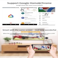 Dongle Wifi Sans Fil G7S Miroir d'Écran Anycast 1080p, Dongle d'Affichage Wifi Anycast Airmirror K12, Clé TV Transmetteur TV Sans Fil