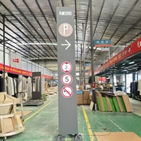 Panneau publicitaire numérique personnalisé pour centre commercial, signalétique de guidage automobile, panneau lumineux LED 3D autoportant, étanche IP65, garantie 3 ans