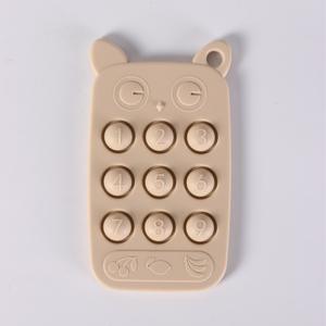 Bouton téléphone portable Silicone anneau de <span class=keywords><strong>dentition</strong></span> pour bébés peluche pour moudre confortablement les dents et mâcher de la gomme pour les petits mois - Product Image 6