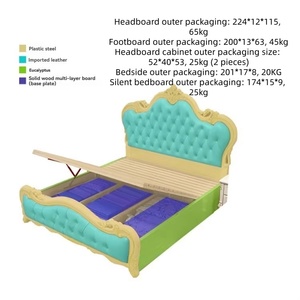 Modern Luxury White Optional Size <strong>Bed</strong> with Storage Box and Wooden <strong>Frame</strong> for Master Bedroom - Product Image 6