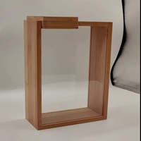 Caja de almacenamiento de madera de diseño moderno, Dispensador de plástico Pp rectangular para organizar avena, cereales, otros alimentos, cocina