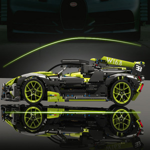 K Box 10211 Mechanical Car Toy Green Bugatti Supercar Model <b>Building</b> <b>Blocks</b> 800 Pieces Assembly <b>Set</b> For Teens - Product Image 3