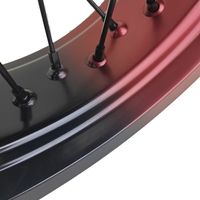 Roues Supermotard 17 pouces 17x3.5 17x4.25 pour EXC 125 250 300 450 500 2008-2025 Rouge Bordeaux Aluminium CNC Jeu de roues de course Motard