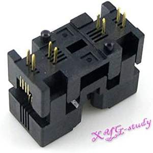 Adaptador de Programación y Prueba para Microcontroladores (MCU) en Paquete MSOP8/SSOP8/TSSOP8, Paso 0.65mm, Ancho 3.0mm, Modelo 656-1082211, XYG - Product Image 4