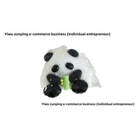 Jouet anti-stress en caoutchouc souple Panda, mignon Panda mangeant du bambou, sac surprise, divertissement interactif parent-enfant