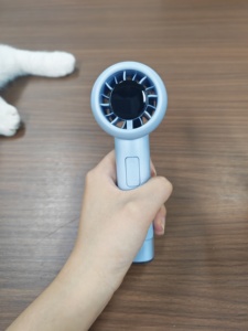 Handheld <b>Mini</b> <b>Fan</b> 12000RPM 3000mAh <b>USB</b> Digital Display Portable Hand <b>Fan</b> Ultra‑Quiet Lightweight Cooling <b>Fan</b> For Outdoor Travel - Product Image 4