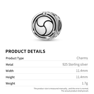 Văn Hóa Cổ Điển Biểu Tượng Loạt Quyến Rũ Xác Thực 925 Sterling Bạc Hạt Cho Phụ Nữ Tự Làm Vòng Đeo Tay Quyến Rũ Vòng Cổ Trang Sức Làm - Product Image 6