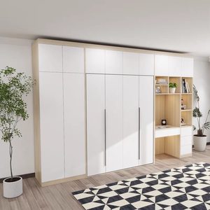 <span class=keywords><strong>Lit</strong></span> escamotable avec armoire <span class=keywords><strong>dressing</strong></span> bureau table d'ordinateur - Product Image 3