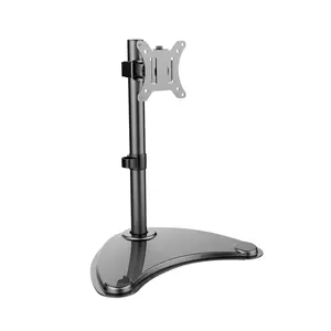 LED Monitor Stand Adjustable Monitor Stand For Screens Up To 32" Universal Freestanding Monitor Stand