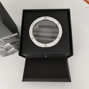 Custom Logo Gift Display Flip Watches <b>Boxes</b> Packaging Storage Luxury <b>Black</b> Square Durable Watch Box - Product Image 5