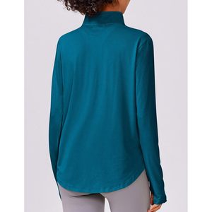 Camiseta Deportiva de Manga Larga con Media Cremallera para Mujer FOXA, Protección Solar UPF 50+, Secado Rápido, para Correr, Senderismo y Golf - Product Image 2