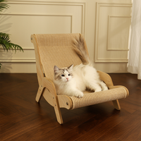 Grand hamac à gratter en sisal remplaçable OEM/ODM Mobilier en bois pour animaux de compagnie Lit Chat Canapé Chaise