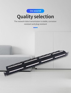 Bảng điều khiển Rack 10gbe 24 cổng 1U-cat6A ít công cụ, bảo vệ EMI, hạng nặng - Product Image 6