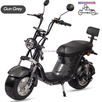 Scooter électrique pour adultes Bestselling Mini City Coco 60 V 1000 W, pneus larges de 10 pouces, batterie au lithium, moto électrique