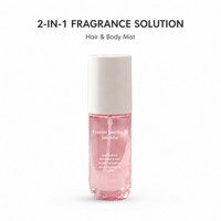 Brume parfumée pour cheveux et corps Oulinya OEM ODM, portable, transparente, fine, anti-frisottis, parfum de jasmin et baies, pour le bureau, le quotidien et les voyages