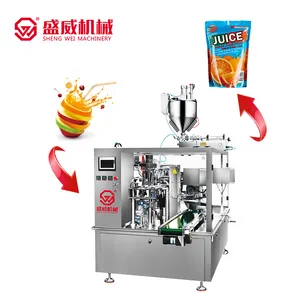 Shengwei Machinery henna paste cones vegetable oil sachet ketchup packet tomato paste detergent oil juice packing machine