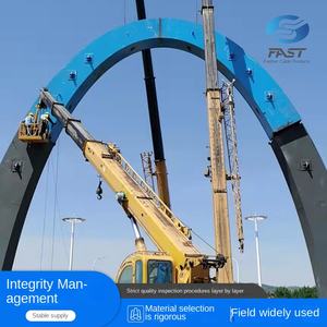 كابل فولاذ مقاوم للصدأ من نوع PE مع تصميم أسلاك متوازية عالية الفاناديوم ومعالجة سطحية سوداء موديل FST09 - Product Image 2