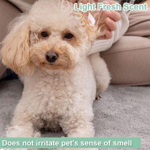 Lenços umedecidos para cães e gatos, desodorizantes hipoalergênicos amigáveis, lenços umedecidos para animais de estimação, para cuidados com o corpo, as patas, rosto, orelha e bunda, 80 unidades - Product Image 4