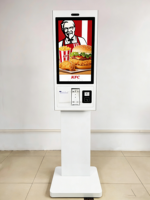 Kiosque de commande intelligent pour restaurant de 21,5 pouces, machine de point de vente en libre-service avec fonction de paiement NFC