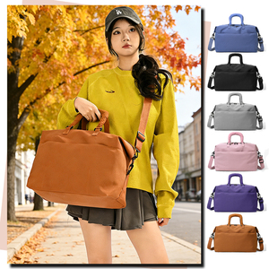 Bolsa de Lona Impermeable de Gran Capacidad, Bolsa de Viaje Moderna, Bolsa de Gimnasio Ligera <span class=keywords><strong>con</strong></span> Correa Ajustable y Cierre de Cremallera para Unisex - Product Image 1