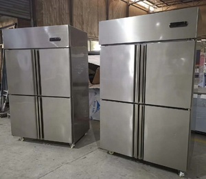 Réfrigérateur de cuisine <span class=keywords><strong>professionnel</strong></span> en acier inoxydable, congélateur vertical à 4 <span class=keywords><strong>portes</strong></span> - Product Image 2