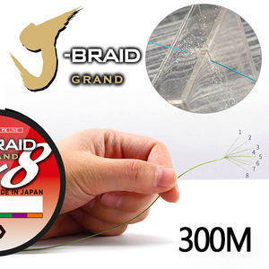 DAIWA 8X J-Braid Grand <span class=keywords><strong>PE</strong></span> <span class=keywords><strong>สาย</strong></span>ตกปลาของแท้150ม./300ม. 10lbs ถึง100lbs 8เส้นผลิตในประเทศญี่ปุ่น - Product Image 2