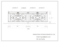 Clôture d'extérieur en aluminium pas de trous, vananas Modernos Moe Rail battxtm, conception Simple, rampe en aluminium pour escaliers