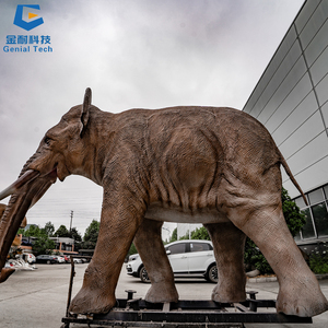 Mô hình voi animatronic chân thực kích thước thật, thiết bị giải trí công viên ngoài trời SGAA11 - Product Image 5